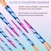 10pcs Premium Synthetic Makeup Brush Set - Blue & Purple Gradient with Diamond Handle | Perfect for Foundation Powder & Eyeshadow - Professional Zebra Pattern - Buy Online on GoSupps.com