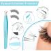 Ms. Queen Volume Fiber Tip Grip Lash Tweezers - Blue | L-Shape Boot Mega Volume Mink Lashes Tweezers - Buy Online on GoSupps.com