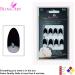 Bling Art Almond False Nails Fake Stiletto Black Crystal 24 Long Tips with Glue - Buy Online on GoSupps.com