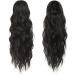 FESHFEN 18 Natural Black Drawstring Ponytail Extension - Synthetic Curly Wavy Hair Piece for Women - Buy Online on GoSupps.com
