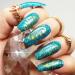 AIMEILI Diamond Glitter Teal Blue Green Gel Nail Polish - 044 (10ml) - Buy Online on GoSupps.com