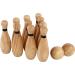 Get Out! Wooden Bowling Set - 12pc Lawn Bowling and Skittle Ball Games for Family Fun - Buy Online on GoSupps.com