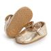 RVROVIC Baby Girl Moccasins Infant Princess Sparkly Premium Lightweight Soft Sole Prewalker Toddler Girls Shoes 12-18 Months 3 Gold