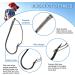 50pc Weedless Wacky Worm Hooks | Wide Rig Carbon Steel Fishing Hooks | 2/0 Size for Soft Worm Baits - Buy Online on GoSupps.com