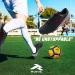 RUNIC Soccer Cleats Firm Ground Black/Red - Size 7.5 Women/6.5 Men - Unisex Soccer Shoes for Kids - Buy Online on GoSupps.com