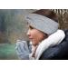 Feeded Headband for Women & Girls - Black Knitting Pattern with Soft Fleece Lining | SB1019X - Stylish Ear Warmer for Winter - Buy Online on GoSupps.com