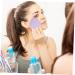FRCOLOR 4pcs Facial Cleansing Sponges - Exfoliating Makeup Remover Wipes for Deep Cleaning - Purple Esponjas para Maquillaje - Buy Online on GoSupps.com