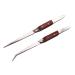 Amtech R0380 2 Piece Wooden Handle tweezer Set