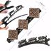 Sparkling Crystal Stone Double Layer Braided Hair Clips - Set of 8 | Rhinestone Hair Accessories for Women and Girls - lomkya (Set B) - Buy Online on GoSupps.com