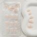 Extra Short Square Nude Ombre Press on Nails | 24 Pcs Acrylic Glossy False Nails for Women & Girls - Buy Online on GoSupps.com