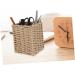 ABOOFAN Cardboard Woven Storage Box Basket - Desk Waste Bin & Wicker Pen Holder for Office Organization - Buy Online on GoSupps.com