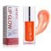 AIQIUSHA Lip Oil Lip Glow Oil Plumping Lip Oil Tinted Hydrating Gloss Tinted Lip Balm Long Lasting Nourishing Non-sticky Fresh Texture for Color Reviver (Raspberry)