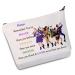WZMPA SIX Queen Broadway Music cosmetic bag motif: Six wives from Henry fans gift you are braver Stronger Smarter Than You Think Musical Make-up with zipper for women and always six queen
