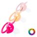 J&Or Classic Original Adult Pacifier Dummy - Three Color Pack (Hot Pink, Flamingo Pink, Caramel Yellow) - Buy Online on GoSupps.com