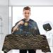 Waterproof Barber Cape - Starry Sky & Cheetah Haircut Bib for Men & Women | Unisex Hair Cutting Cape - Buy Online on GoSupps.com