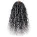 6 Packs Goddess Curly Locs Crochet Hair 14 Inch Faux Boho Hippie River Locs for Black Women - T1B/Gray - Buy Online on GoSupps.com