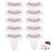 SHERCHPRY Lash Room Decor Lash Extension Tools Lash Pads 10pcs Eyelash Ruler Eyelashes Length Curling Degree Ruler Eyelash Extension Paper Patches Eye Pads Lash Extensions Makeup Gadgets Lash Cart