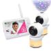 Upgraded VTech VM5463-2 Video Baby Monitor 5" LCD with 2 Cameras, Battery 12 Hrs. Video Mode, Pan Tilt Zoom, Color Night Light, Glow On The Ceiling Projection, Sound Activated Features, Two-Way Talk
