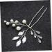 FRCOLOR Wedding Hair Clips for Brides Pearl Hair Clips Pearl Hair Comb Crystal Hair for Bride Hair Comb with Crystal Rhinestones Hair Pin Made of Crystal for Bride Headpiece - Buy Online on GoSupps.com