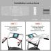 HEWYIOS Treadmill Desk Attachment Transparentï¼Treadmill Laptop Holder Adjustable Height Ergonomic Treadmill Standing Workstation Standï¼Suitable for Treadmill Handshake Width 13-33 inches - Buy Online on GoSupps.com