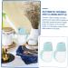 Zerodeko 2pcs Condiment Bottles Oil Vinegar Dispenser Kitchen Oil Dispenser Salad Dressing Dispenser Glass Jar Cheese Container Non Drip Olive Oil Pot Pp Soy Sauce Bottle Japanese-style 13.2X11X7.2CM Blue - Buy Online on GoSupps.com