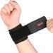 SOCKO 2 PCS Adjustable Classic Sports Gym Wrist Brace - Elastic Stretchy Support Wrap - Black One Size - International Shipping Available - Buy Online on GoSupps.com