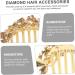 minkissy Hair Jewelry Wedding Accessories for Brides Rhinestone Hair Comb Hair Side Combs Decorative Hair Combs for Women Accessories Comb Headband Ponytail Miss Rhinestones Petal - Buy Online on GoSupps.com