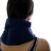 Zhu-Zhu Soothing Neck & Joint Wrap - Microwavable Unscented Wheat Bag Navy Fleece - Microwave Heat Pad Hot Pack - Heat Therapy Pain Relief