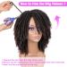 HANNE Short Dreadlock Wig | Afro Curly Synthetic Wig for Black Women and Men (1B/30) - Buy Online on GoSupps.com