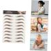 FRCOLOR 18 Sheets Waterproof Eyebrow Stickers 3d Stickers Grooming Shaping Eyebrow Sticker Miss Suite Hair - Buy Online on GoSupps.com
