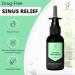 Sinus Relief Spray with Colloidal Silver - Natural Allergy & Congestion Relief - 2oz Nasal Decongestant - Clear & Thin Mucus - 100% Natural Ingredients - Buy Online on GoSupps.com