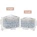 Blue Leaf Travel Makeup Bag for Women - Medium Size Cosmetic Organizer Case - Buy Online on GoSupps.com