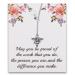 PLITI Nurse Practitioner Gift May You Be Proud Of The Work That You Do Stethoscope necklace For NP Nurse Stethoscope NP Y nec