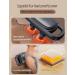 Military-Grade Electric Massage Gun - 4 Heads 5 Gears 2 Modes | Portable Deep Tissue Hand Massager for Neck Back Legs & Shoulders (Black) - Buy Online on GoSupps.com