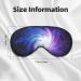 Galaxy Print Unisex Sleeping Eye Mask - Soft Comfortable Light-Blocking Black Eye Mask for Sleep | International Shipping - Buy Online on GoSupps.com