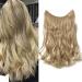 Hair extensions secret headband simply invisible crown wire in the hair extension hair part for women 50cm wavy ashblond 50cm-wavy ashblond