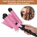 Professional Hair Curler - 3 Barrel Curling Iron Wand | 32mm Dual Voltage Ceramic Waver for Instant Curls | Crimping Tool for Long & Short Hair - Fast Heat Up US Plug - Buy Online on GoSupps.com