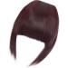 Clip In Bangs Hair Extensions - Wine Red Front Fringe Hairpiece for Women - Buy Online on GoSupps.com