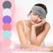 12 Pcs Sleeping Mask Set - Plush and Silk Eye Covers for Sleepover - Adjustable Blindfolds for Men and Women - Light Color - Buy Online on GoSupps.com