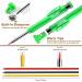 Hiboom 2 Pack Carpenter Pencils with Refills & Sharpener - Ideal Scribe Tool for Construction, Woodworking & Architects - Green - Buy Online on GoSupps.com