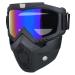 Paintball Mask Anti Fog, Full Face Tactical Mask Goggles Detachable for Motorcycle Cycling Skiing Halloween CS Game Cosplay Colorful