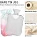 NAANLE Cherry Blossom Hot Water Bottle 2L - Transparent Cover for Menstrual Cramps Pain Relief & Heat Therapy - Buy Online on GoSupps.com