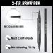Microblading Eyebrow Pencil Curved Eyebrow Pen 2 in 1 Ended Microblading Eyebrow Pen with Fork Tip and Brush Tip Long-Lasting Sweat Resistance For Natural Makeup All Day (Dark brown) - Buy Online on GoSupps.com