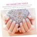 FRCOLOR 1 Box nail drill Metal Nail Tips Metal Steel Studs for Nail Metal Mini Nail Ball Beads Nail Studs Beads Caviar Mini Beads Metal Micro Nail Beads steel ball applique charm 3d 13X5X1cm Silver - Buy Online on GoSupps.com