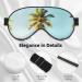 Palm Tree Print Unisex Sleeping Eye Mask - Soft & Comfortable Light-Blocking Sleep Mask for Better Rest - Buy Online on GoSupps.com