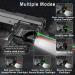 3-in-1 Tactical Laser Light Combo | Red Green Blue Purple Laser Beams | 600 Lumens Flashlight | USB Rechargeable | Strobe & Steady Flashlight for Pistols | Picatinny Rail Compatible - Buy Online on GoSupps.com