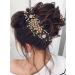 IYOU Bridal Wedding Hair Comb Green Flower Hair Piece Leaf Pearl Headpiece Prom Bride Hair Accessories for Women - Buy Online on GoSupps.com