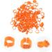 Ipetboom Baby Stuff 100 Pcs Pigeon Anklet Baby Things Chicken Tags Parrot Foot Ring for Pigeon Meat Pigeon Homing Pigeon 1.3X1.3CM Orange - Buy Online on GoSupps.com
