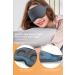 3D Light Blocking Sleep Mask - Contoured Comfort for Night Sleep, Travel, Yoga - Adjustable Strap - Grey - Buy Online on GoSupps.com