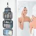 Maliton Large Hanging Toiletry Bag for Men & Women - 4 Compartments, Foldable, Waterproof - Ideal for Business Trips & Vacations (Grey) - Buy Online on GoSupps.com